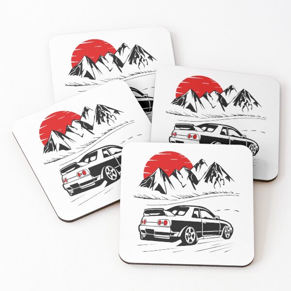 Artikelvorschau, Klassisches Muscle-Car bei Sonnenuntergang, süßes Design entworfen und verkauft von MoSaid.