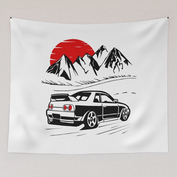 Item preview, Classic muscle car at sunset, cute design designed and sold by MoSaid.