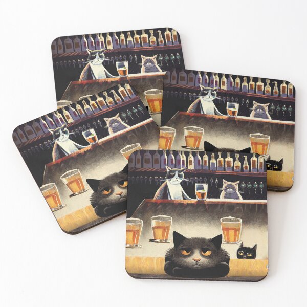 Item preview, Sober Cat in a Pub designed and sold by Mediatoni.