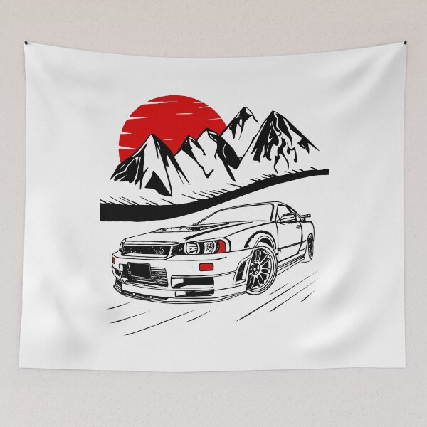 Item preview, Vintage classic car with a sunset, cool design designed and sold by MoSaid.
