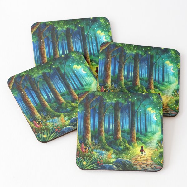 Item preview, Moonlit Journey Child's Adventure in a Mystical Forest designed and sold by ArtComixHaven.