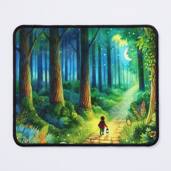Item preview, Moonlit Journey Child's Adventure in a Mystical Forest designed and sold by ArtComixHaven.