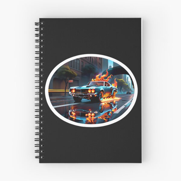 Item preview, Cool Flaming Ghost Rider Muscle Car designed and sold by TheArtOfPat.