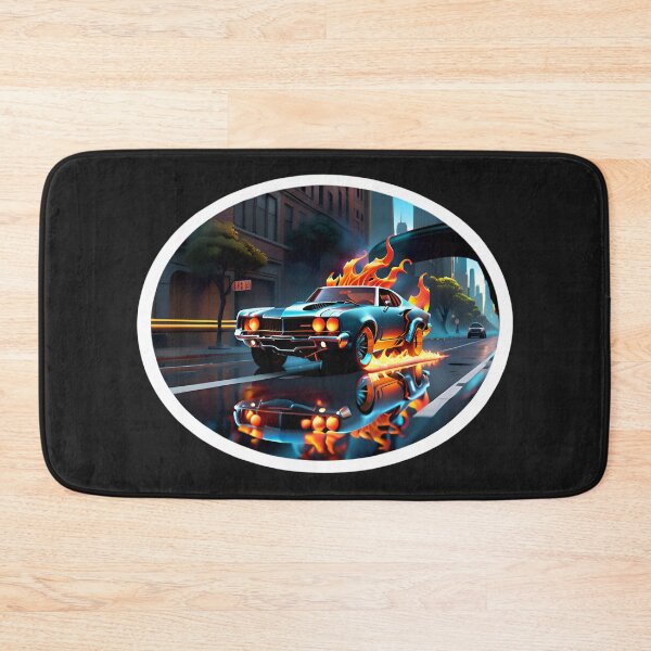 Item preview, Cool Flaming Ghost Rider Muscle Car designed and sold by TheArtOfPat.