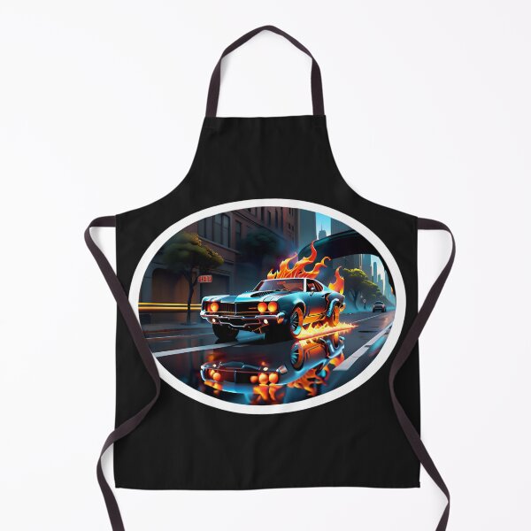 Item preview, Cool Flaming Ghost Rider Muscle Car designed and sold by TheArtOfPat.