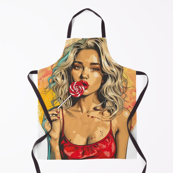 Item preview, Blonde Hair Girl With Lollipop designed and sold by NicolasGlowArt.