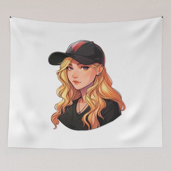 Item preview, Cute Blonde Girl Wearing Hat  designed and sold by NicolasGlowArt.