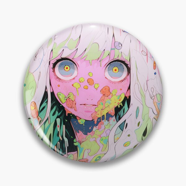Item preview, Cute Colorful Surreal Pastel Fantas Anime Girl designed and sold by bubblegoth.