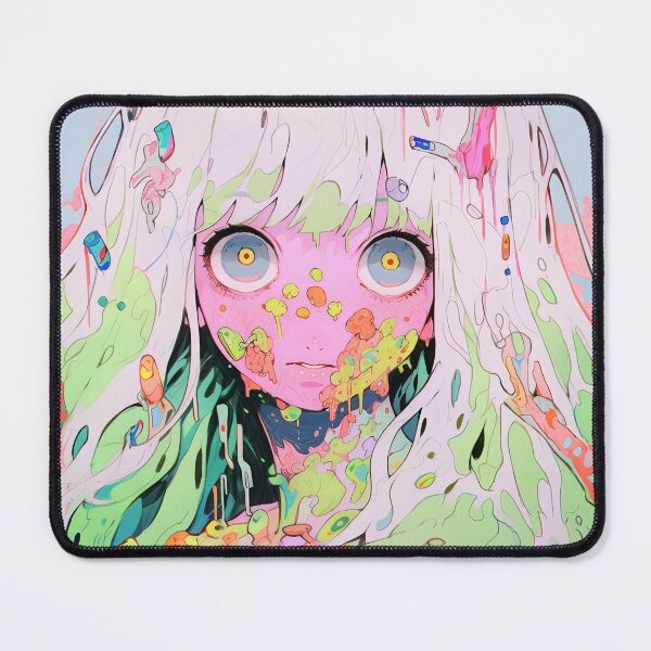 Item preview, Cute Colorful Surreal Pastel Fantas Anime Girl designed and sold by bubblegoth.
