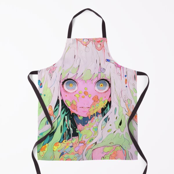 Item preview, Cute Colorful Surreal Pastel Fantas Anime Girl designed and sold by bubblegoth.
