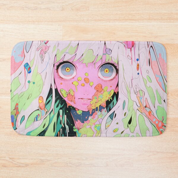 Item preview, Cute Colorful Surreal Pastel Fantas Anime Girl designed and sold by bubblegoth.