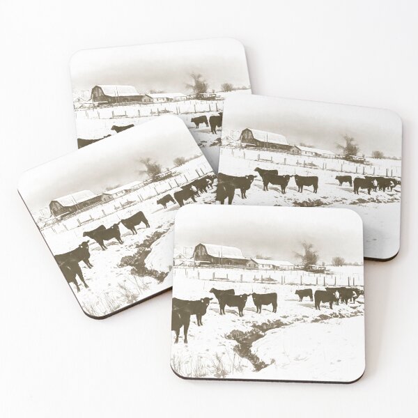 Item preview, Snowy Gathering BW designed and sold by Jim Love.