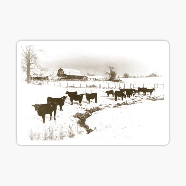 Item preview, Snowy Gathering BW designed and sold by Jim Love.