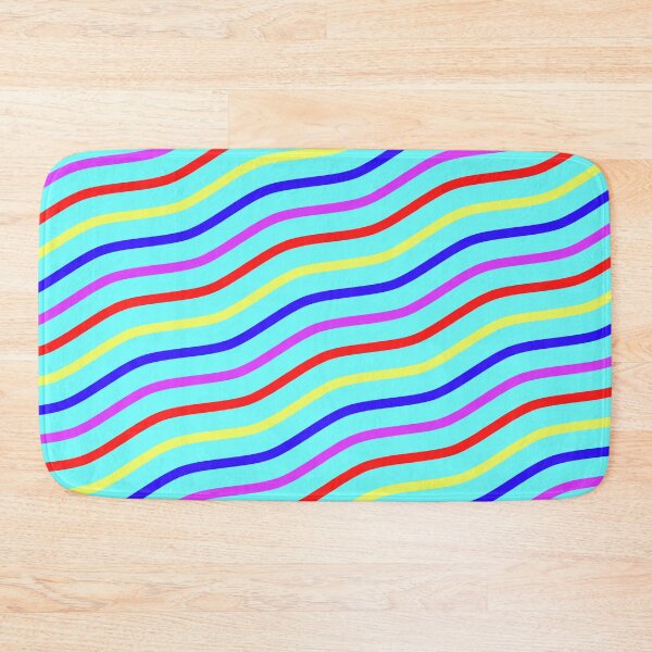 Item preview, Rainbow Crazy Series Parallel Diagonal Waves Teal LBGT designed and sold by Alchemy-A-La-G.