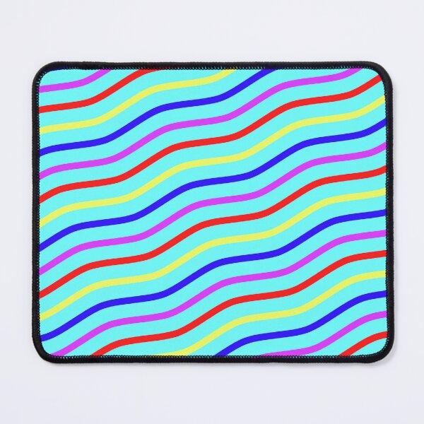 Item preview, Rainbow Crazy Series Parallel Diagonal Waves Teal LBGT designed and sold by Alchemy-A-La-G.