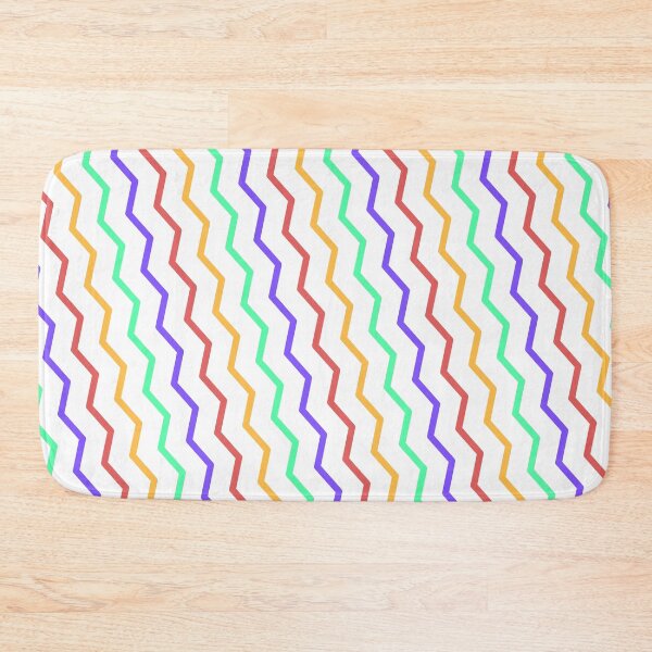Item preview, Rainbow Crazy Series Parallel Diagonal Waves White LBGT designed and sold by Alchemy-A-La-G.
