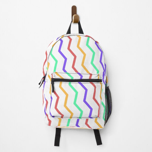 Item preview, Rainbow Crazy Series Parallel Diagonal Waves White LBGT designed and sold by Alchemy-A-La-G.