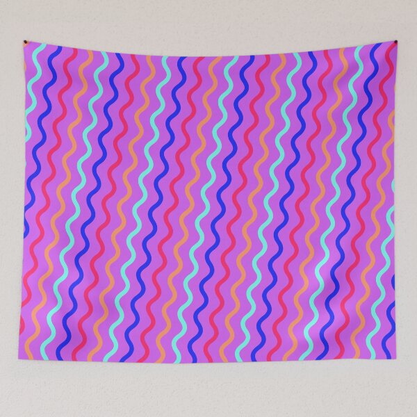 Item preview, Rainbow Crazy Series Swirl Waves Passion Purple LBGT designed and sold by Alchemy-A-La-G.
