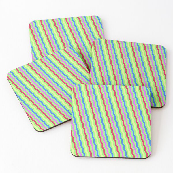 Item preview, Rainbow Crazy Series Jagged Waves Green Goddess LBGT designed and sold by Alchemy-A-La-G.