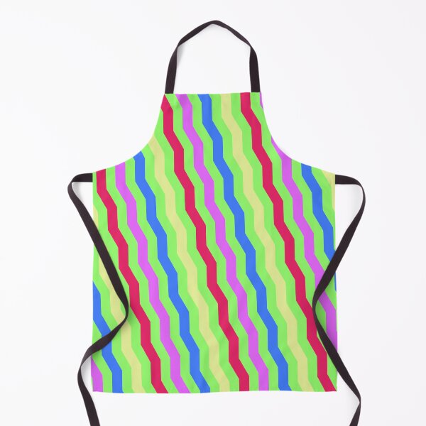 Item preview, Rainbow Crazy Series Jagged Waves Green Goddess LBGT designed and sold by Alchemy-A-La-G.