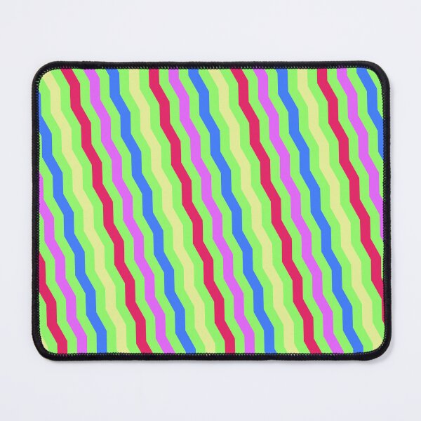 Item preview, Rainbow Crazy Series Jagged Waves Green Goddess LBGT designed and sold by Alchemy-A-La-G.