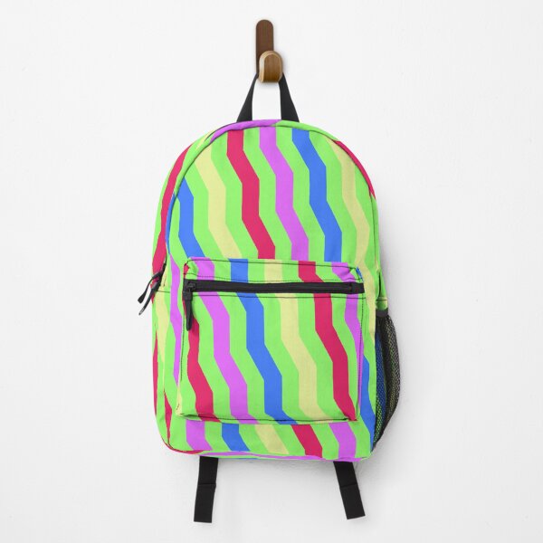 Item preview, Rainbow Crazy Series Jagged Waves Green Goddess LBGT designed and sold by Alchemy-A-La-G.