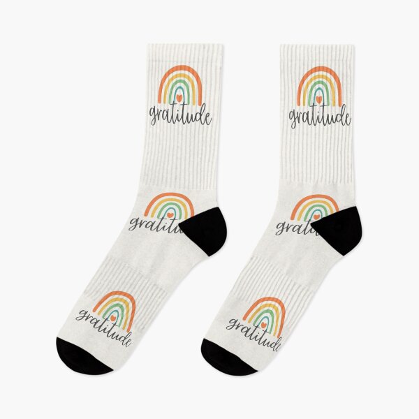 Item preview, Gratitude - Rainbow with heart - Positive Words designed and sold by patternjp.