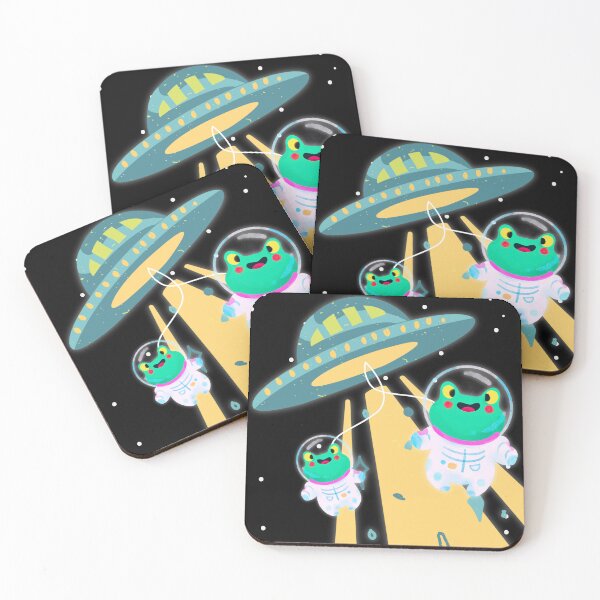 Item preview, Frog Astronauts UFO Design designed and sold by CarefulCreation.