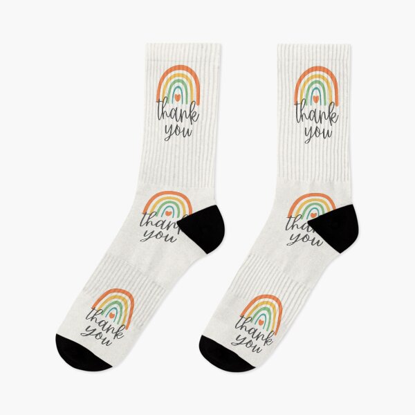Item preview, Thank you - Rainbow with heart - Positive Words designed and sold by patternjp.