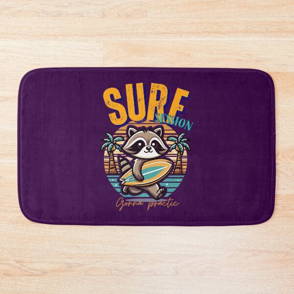 Item preview, Surf session, raccoon surfer, kawaii surfer raccoon, designed and sold by antcpjr682.
