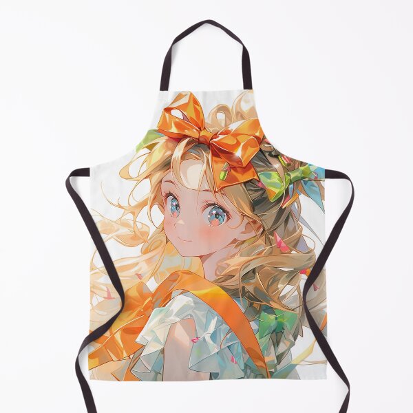 Item preview, Blonde Braids and Bows Anime Girl designed and sold by bubblegoth.