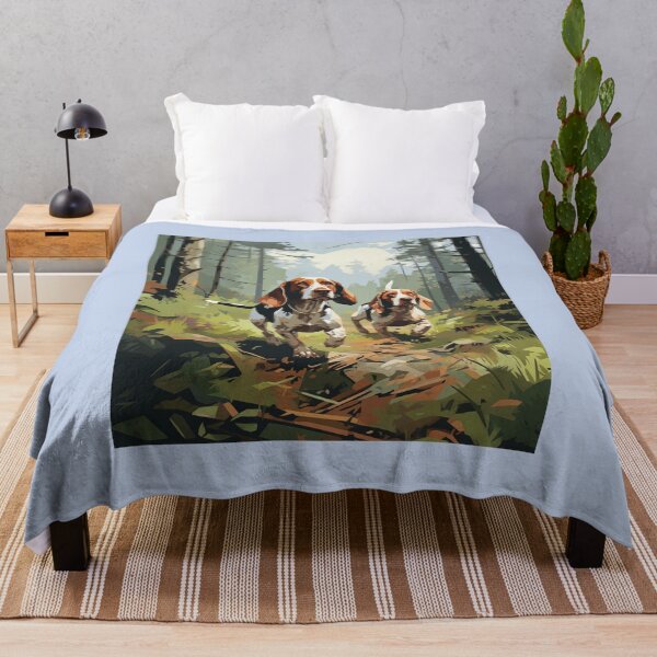 Item preview, American English Coonhounds on the Hunt (Design 2) designed and sold by Samuelsboro.