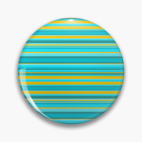 Item preview, Cool & Gold Horizontal Stripes Forever Seamless Teal Pattern designed and sold by Alchemy-A-La-G.