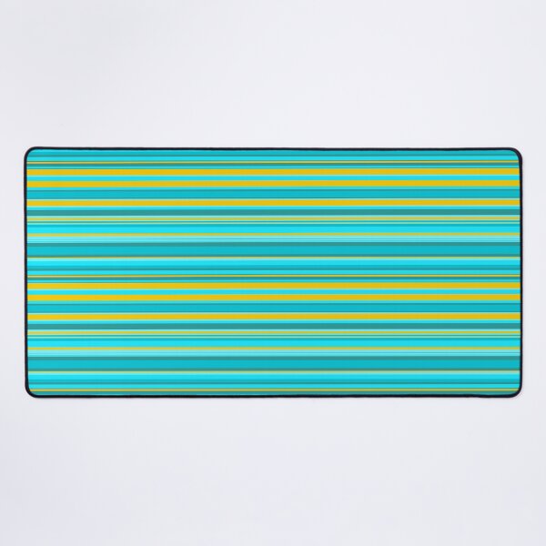 Item preview, Cool & Gold Horizontal Stripes Forever Seamless Teal Pattern designed and sold by Alchemy-A-La-G.