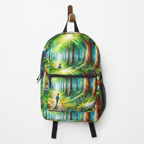 Item preview, Enchanted Forest Path Illuminated by Sun's Radiant Touch designed and sold by ArtComixHaven.