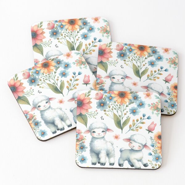 Item preview, Lambs and Flowers  designed and sold by PassionforLove.