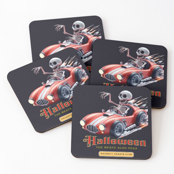 Item preview, Halloween. Skeleton driving a sports car designed and sold by I-love-music.