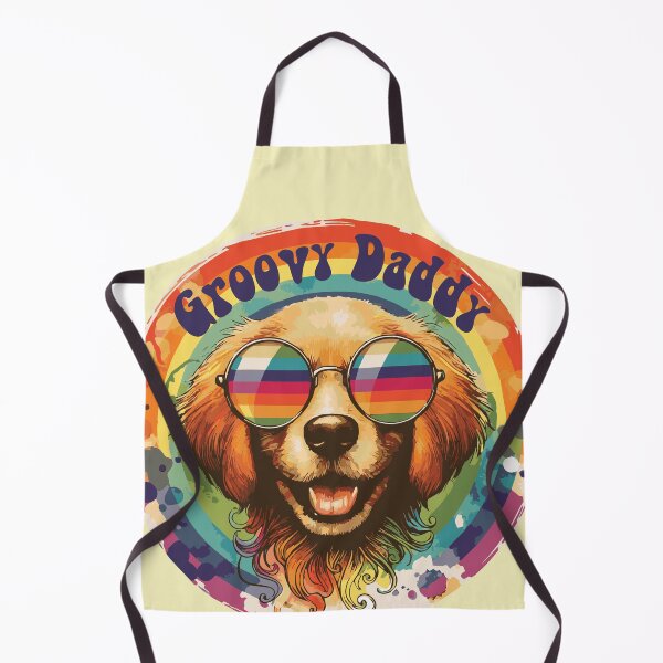 Item preview, Groovy Daddy Dog with Rainbow designed and sold by heartsake.