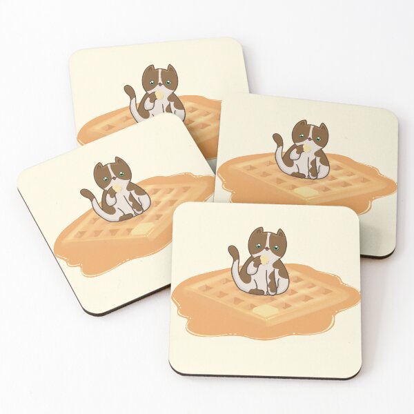 Item preview, Cute Cat Sitting on Waffle designed and sold by Catphonesoup.