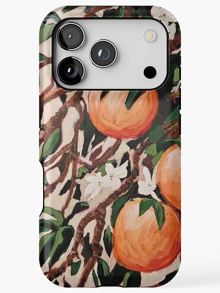 Thumbnail 1 of 4, iPhone Case, Flowering Oranges designed and sold by RudyYoder.