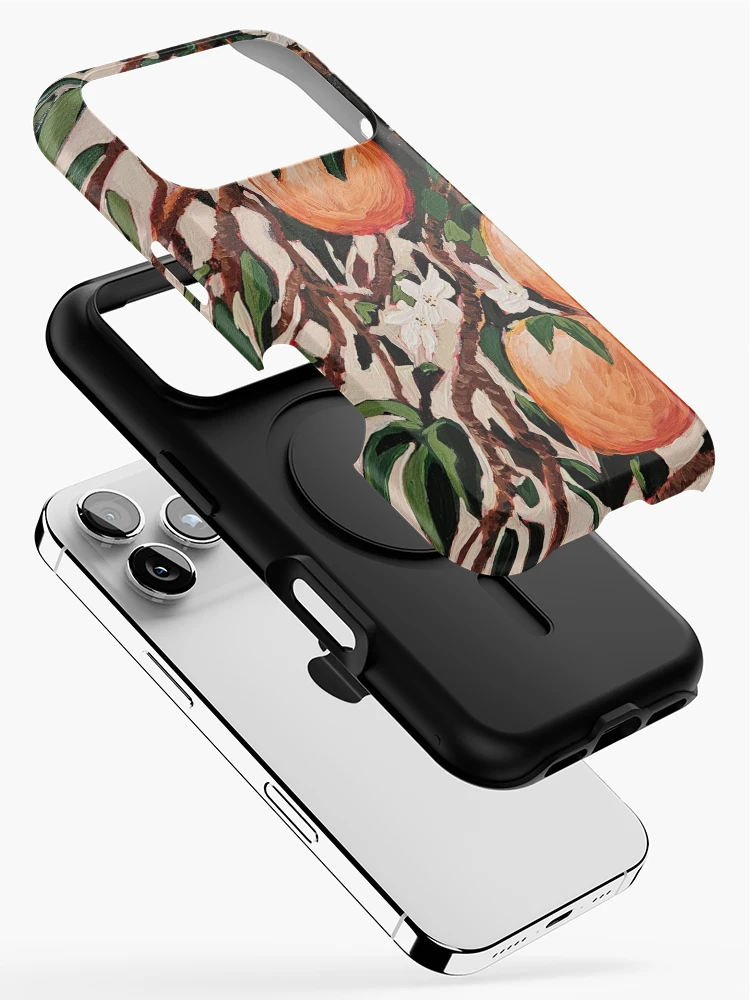 Thumbnail 2 of 4, iPhone Case, Flowering Oranges designed and sold by RudyYoder.