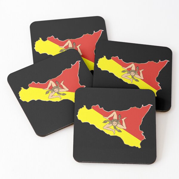 Item preview, Sicilia Triscele map designed and sold by studioss76.