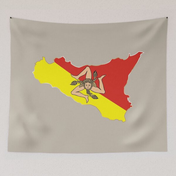 Item preview, Sicilia Triscele map designed and sold by studioss76.