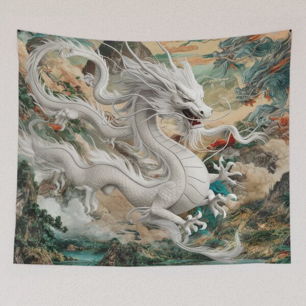Item preview, Depicting a white dragon titan with intricate anatomy  designed and sold by Titan33.