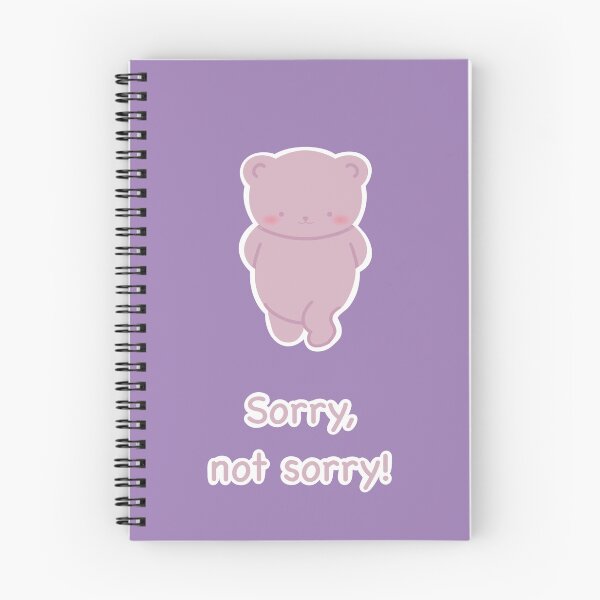 Item preview, Sorry, not sorry. Cute Pink Teddy Bear Confession designed and sold by Catphonesoup.