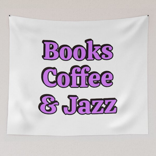 Item preview, Books coffee and Jazz designed and sold by Inspirationmotivation.