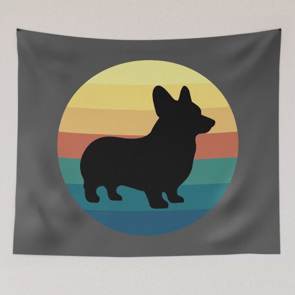 Item preview, Corgi Silhouette Sunset  designed and sold by Zelda's Garden.