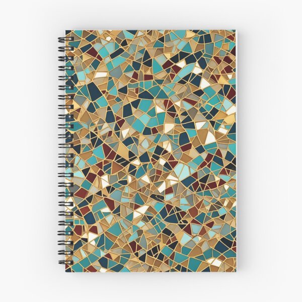 Item preview, Abstract Colorful Gold Inlay Mosaic Pattern designed and sold by calibrit.