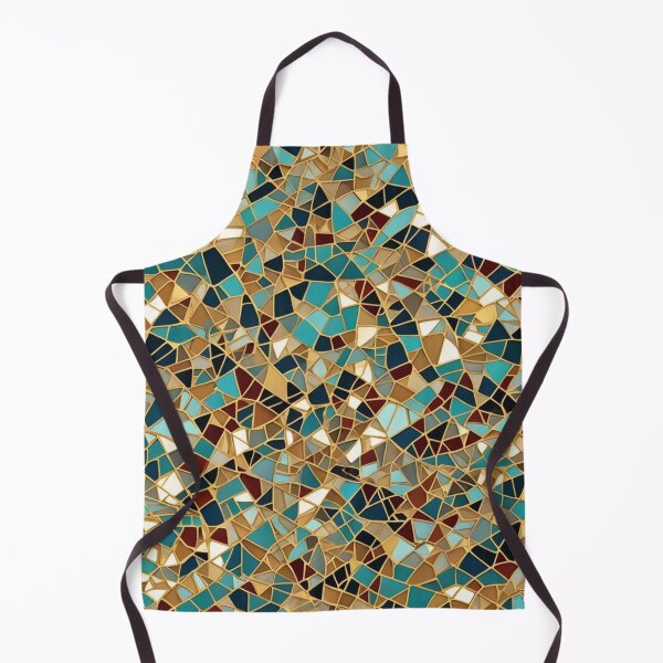Aperçu de l'œuvre Modèle abstrait de mosaïque d'incrustation d'or coloré créée et vendue par calibrit.