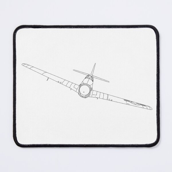Item preview, P-51 Mustang Aircraft Illustration designed and sold by skye-studio.